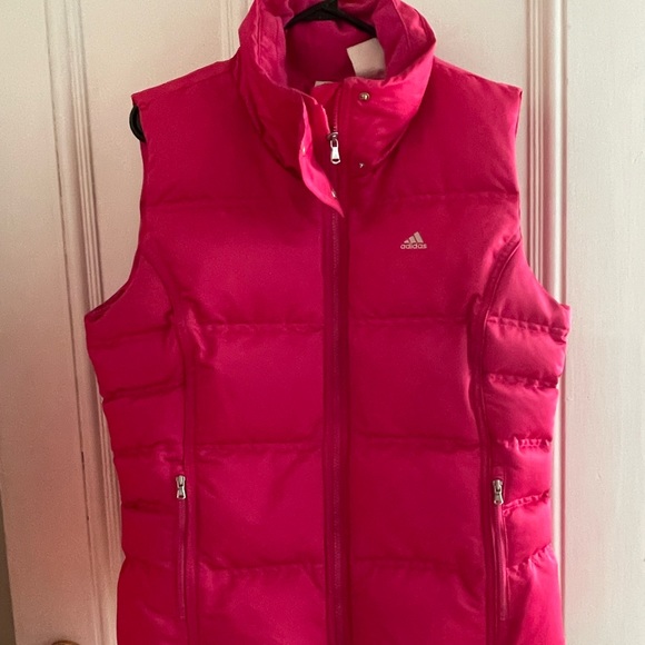 (NEW)adidas Hot Pink Down Puffer Vest - Picture 16 of 16